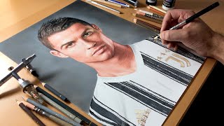 Drawing Cristiano Ronaldo  Timelapse  Artology [upl. by Navek]