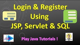 Login amp Registration using JSP  Servlet amp SQL  Part 1 [upl. by Rosenberger]