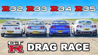 EVERY Nissan GTR DRAG RACE [upl. by Rianna]