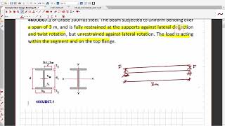 Example Steel Design Member Moment Capacity [upl. by Harts]