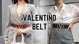 VALENTINO REVERSIBLE BELT REVIEW  Sizing How to reverse it amp Wear and tear [upl. by Utimer]