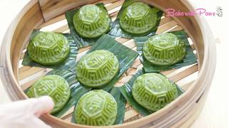 Pandan Che Ku Kueh Pandan Ang Ku Kueh with 100 Pandan [upl. by Treb498]