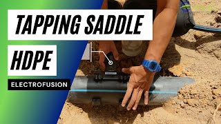 HDPE Electrofusion on Tapping Saddle [upl. by Cohl]