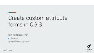 Create Custom Attribute Forms in QGIS [upl. by Germain180]