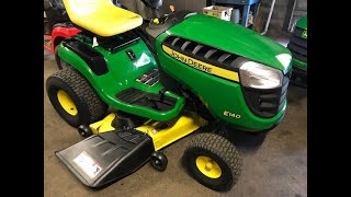 How to operate a John Deere E140 Lawn Tractor [upl. by Macdonell]