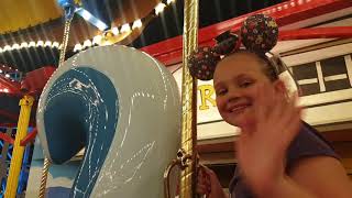 Jessies Critter Carousel  California Adventure Disneyland 2020 [upl. by Tilagram]