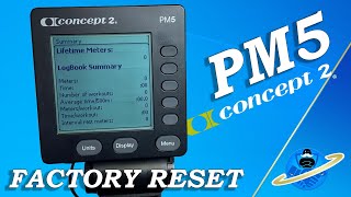 Concept2 PM5 Factory Reset [upl. by Ecinehs883]