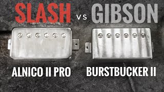 The SLASH Pickup Vs BURSTBUCKER  Alnico 2 Pro Vs Burstbucker 2 [upl. by Alius816]