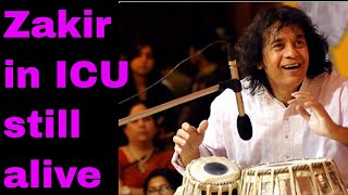 Tabla maestro Zakir in ICU still alive [upl. by Allbee]