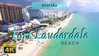 Fort Lauderdale Beach  Fort Lauderdale Florida 4K [upl. by Terbecki]