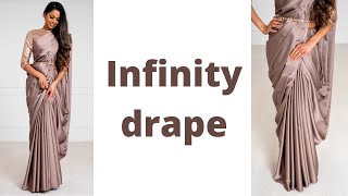 Infinity Drape  How to wear Saree for Beginners  Easy Saree Draping Tutorial [upl. by Kavanagh587]