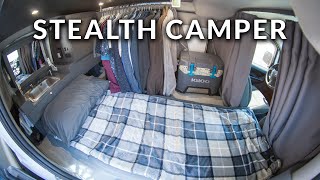 Ultimate Stealth Camper Van Tour  Nissan NV200 SelfConverted Build Walkthrough [upl. by Auqinehs]