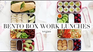 Bento Box Work Lunches 10 Vegan AD  JessBeautician [upl. by Haidej]