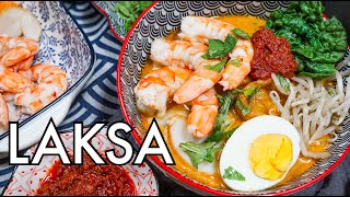 The ULTIMATE Singapore Laksa recipe with the perfect Sambal [upl. by Cahn]