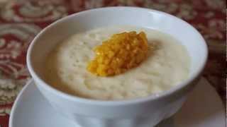 Rice Pudding Recipe  Coconut Milk Rice Pudding with Mango [upl. by Enrica253]