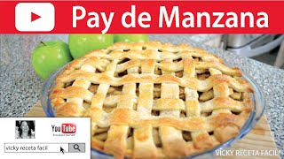 PAY DE MANZANA  VickyRecetaFacil [upl. by Nolrah377]