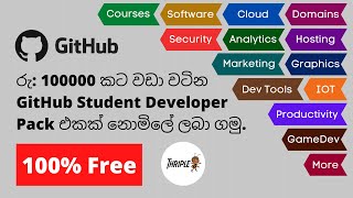 Get Valuable Software Developer Pack 100 Free for Students from GitHub  Sinhala [upl. by Giah]