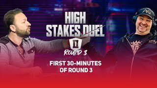 High Stakes Duel II  Round 3  Phil Hellmuth vs Daniel Negreanu [upl. by Enilraep]