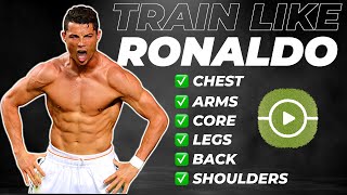 TRAINING LIKE CRISTIANO RONALDO  Full WorkoutStrength Routine [upl. by Nwahsem]