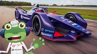 Racing Cars For Children  Formula E  Geckos Real Vehicles  Vehicles For Children [upl. by Bekaj991]