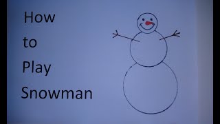 How to Play Snowman  The New Hangman Game  Step by Step Instructions  Tutorial [upl. by Ellatnahc]