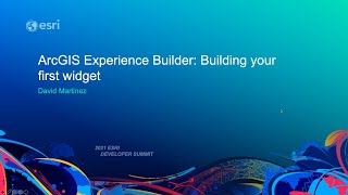 ArcGIS Experience Builder Building Your First Widget [upl. by Terrill661]