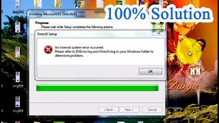 How to fix An internal system error occurred please refer to DXErrorlog and DirectXlog [upl. by Vilberg]