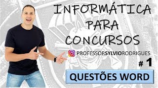 Questões de Informática para Concursos  Word 01 [upl. by Harlan]