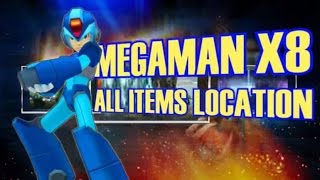 Megaman X8  All Rare metal  Armor  Items Locations [upl. by Kikelia]