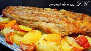 COSTILLAS ASADAS AL HORNO RECETA FÁCIL [upl. by Sprage]