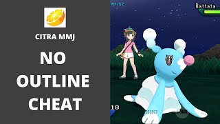 Pokemon Ultra SunMoon  No Outline Cheat  Citra MMJ Android [upl. by Olnay]