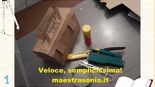 Come realizzare una valigetta in cartone  maestrasoniait [upl. by Namruht]