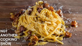 PERFECT SPAGHETTI CARBONARAthe easy way [upl. by Nevram875]