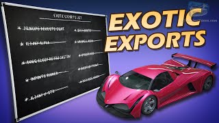 GTA Online Los Santos Tuners  Exotic Exports Guide All Vehicles Locations [upl. by Ahsinel]