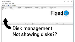 Disk managementpartition is not showing any drive white screen in windows 7 8 10 [upl. by Atinnor]