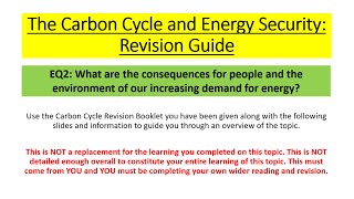 Edexcel A Level Geography  Carbon Cycle EQ2 [upl. by Dace]