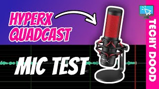 Hyperx Quadcast Mic Test  Quick Microphone Test Raw Audio [upl. by Pasia]