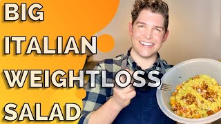 Big Italian Weightloss Salad  How I Lost 30 Pounds in 90 Days  Weightloss Salad  Eat to Live [upl. by Slin426]