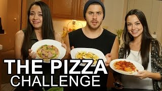 THE PIZZA CHALLENGE  Merrell Twins amp Dominic DeAngelis [upl. by Odlanir768]