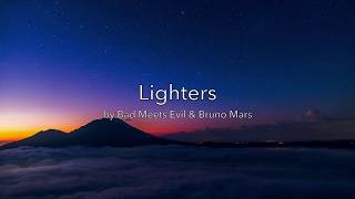 Lighters Bad Meets Evil amp Bruno Mars Lyrics [upl. by Neemsaj]