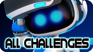 Astro Bot Rescue Mission All Challenges  GOLD  PS4 PSVR [upl. by Milinda]