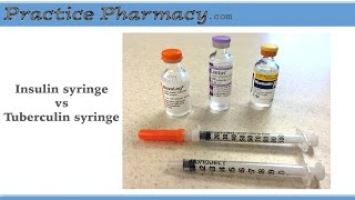 Insulin vs tuberculin syringe [upl. by Demy]