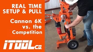 iTOOLco Setup and Pull vs the Competition  Cannon 6K Wire Puller [upl. by Agn655]