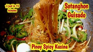 Easy Sotanghon Guisado  Noodle Recipe Pinoy Style [upl. by Amberly]