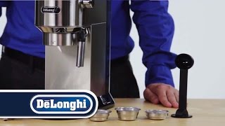 DeLonghi Dedica EC680 Unboxing and Setting Up the Machine [upl. by Otrebireh]