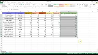 Tutorial Excel Nota Media y Nota Final quot Fórmula SI quot [upl. by Betsey]