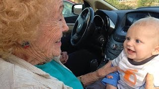 Great Grandma Meets Her Newest Great Grandson [upl. by Eimiaj837]