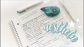 how to take practical amp aesthetic notes in 5 minutes [upl. by Eyllom825]