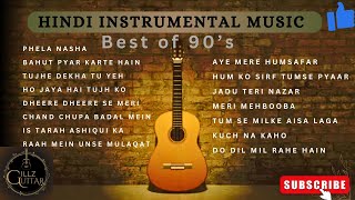 HINDI INSTRUMENTAL instrumental music guitar hindisong india softmusic song relaxingmusic [upl. by Nettirb]