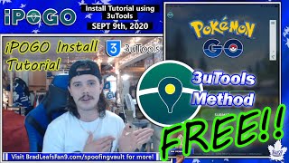 iPOGO Install Tutorial  3uTools Method  Free Spoofing in 2020 [upl. by Oaoj]